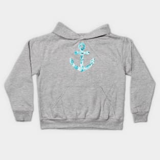 Rose Anchor Nautical Floral Kids Hoodie